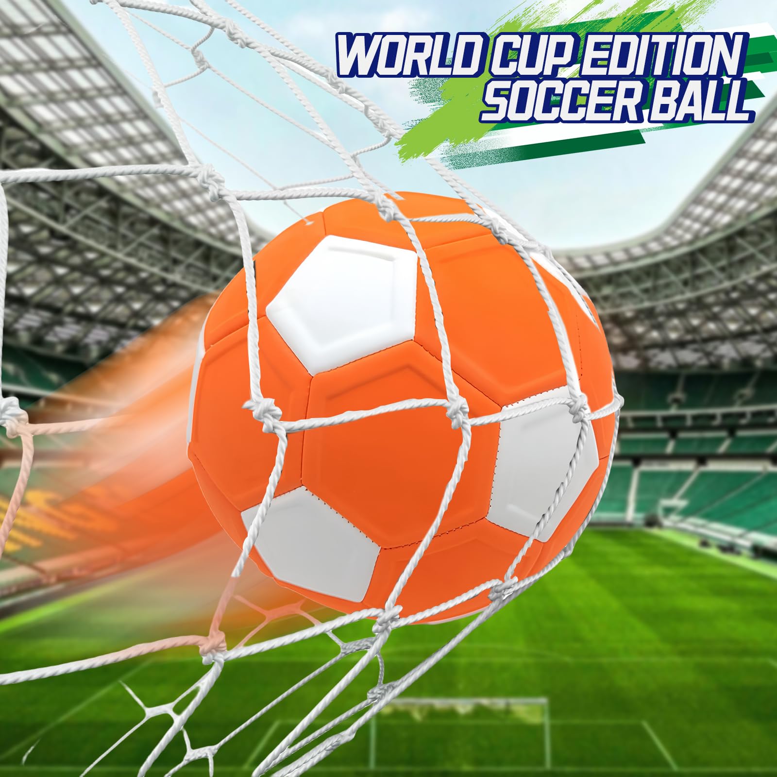 Swerve - Pallone da calcio curvo, misura 5, morbido, per ragazzi e ragazze, per attività all'aperto e al chiuso, gioco di calcio curvo, compite con pompa ad aria, borsa
