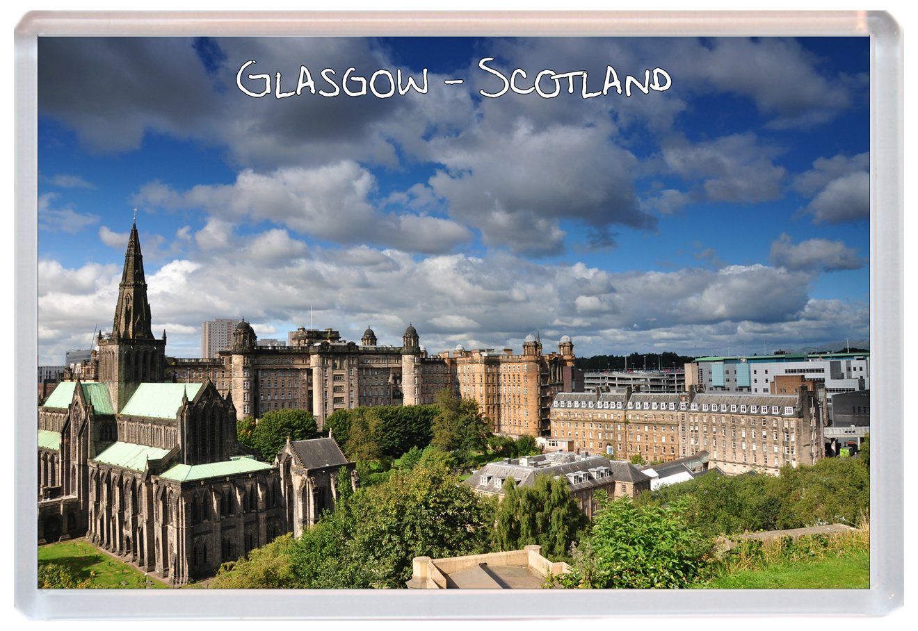 Baked Bean Store Multicolor Glasgow - Scotland - Jumbo Fridge Magnet Id163