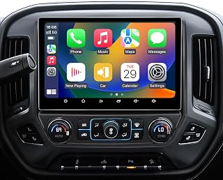 11.5" 8core 4G+64G Car Radio for GMC Sierra Chevy Silverado 2014-2018 | 5G WiFi 6 Bluetooth 5.4 Carplay/Android Auto/GPS/AM FM Radio/1080P SWC/Backup Camera Upgrade Stereo Head Unit Replacement