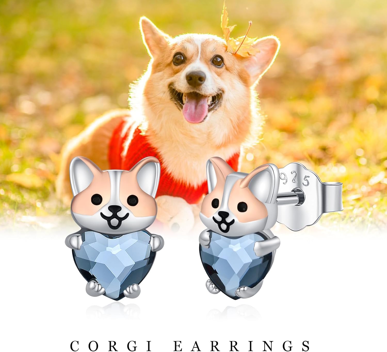 925 Sterling Silver Dog Earrings Cute Animal Puppy Stud Earrings Dog Jewelry Gifts for Women Girls Pet Lover Hypoallergenic Earrings for Sensitive Ears - Image 6