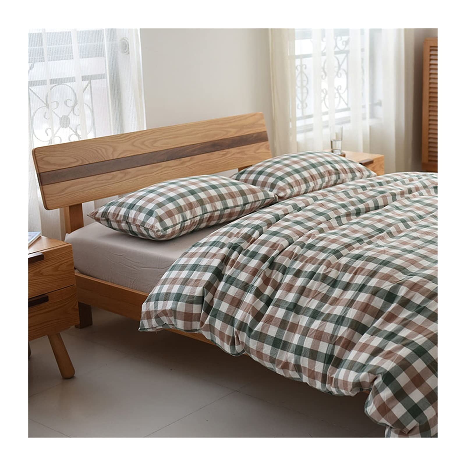 Housse de couette 220x240 avec drap housse et taies d'oreiller