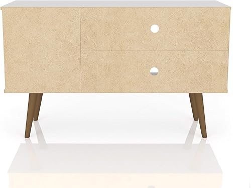 Miniatura 8 de Manhattan Comfort Liberty Soporte de TV moderno de mediados de siglo para televisores de hasta 46 pulgadas, centro de entretenimiento para