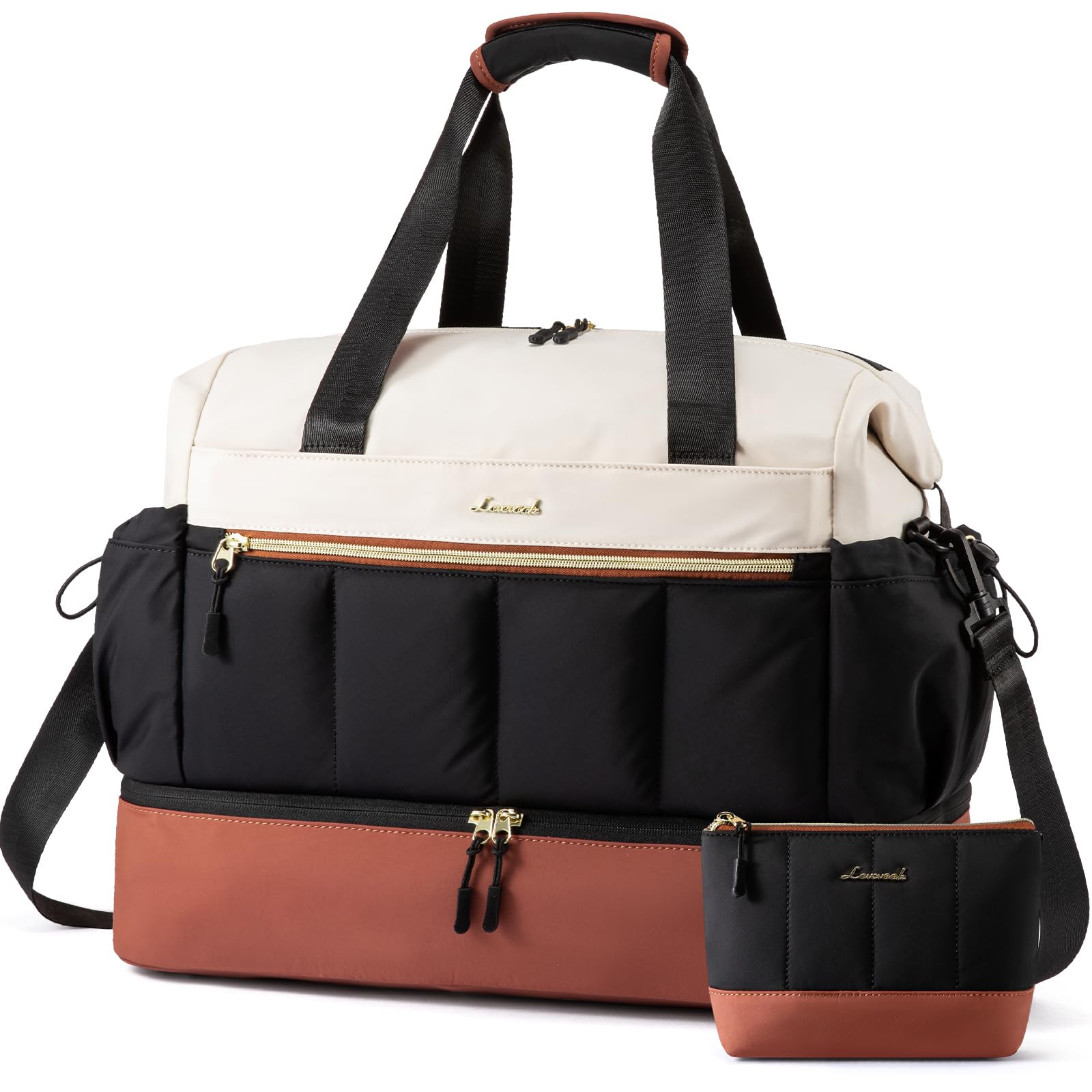 LOVEVOOK Reisetasche Damen, Leicht Weekender Handgepäck Tasche Wasserdicht