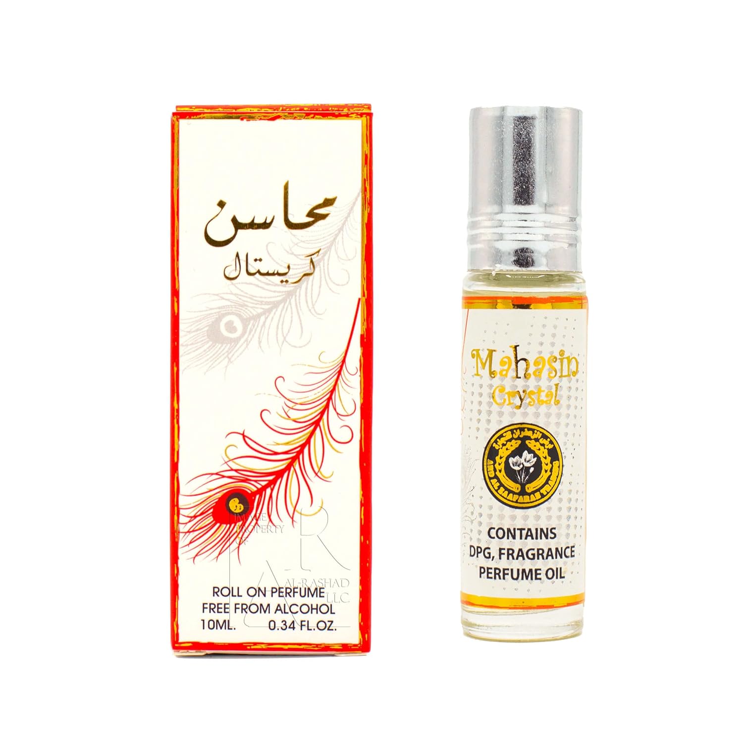 Mahasin Crystal Ard Al Zaafaran Roll On Oil Perfume Non-Alcoholic 10m