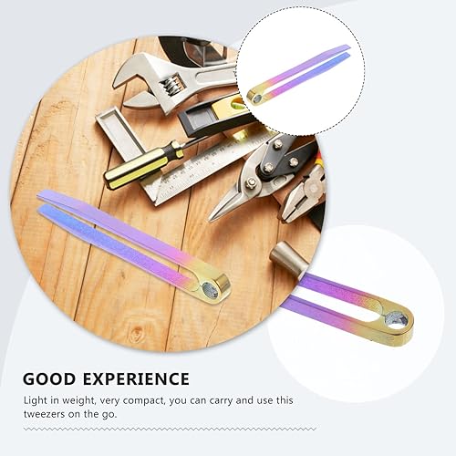 Miniatura 8 de DOITOOL Pinzas de aleación de titanio, pinzas de llavero portátiles Edc Pinzas de supervivencia para campamento al aire libre, accesorios de viaje,