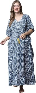 Secret Wish Floral Maternity Navy Blue Kaftan Price In India