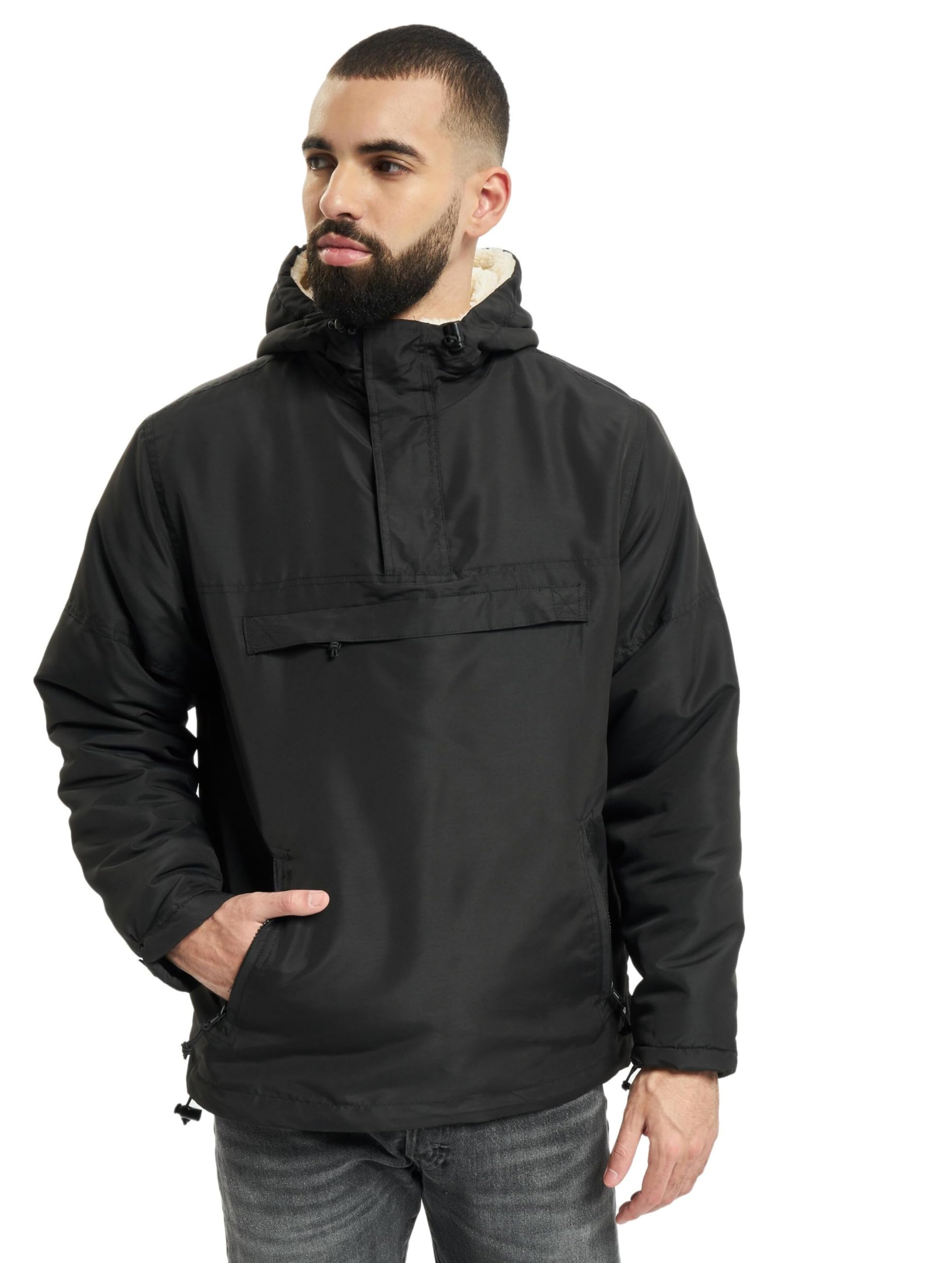 Brandit Windbreaker Sherpa Uomo Giacca a vento verde oliva