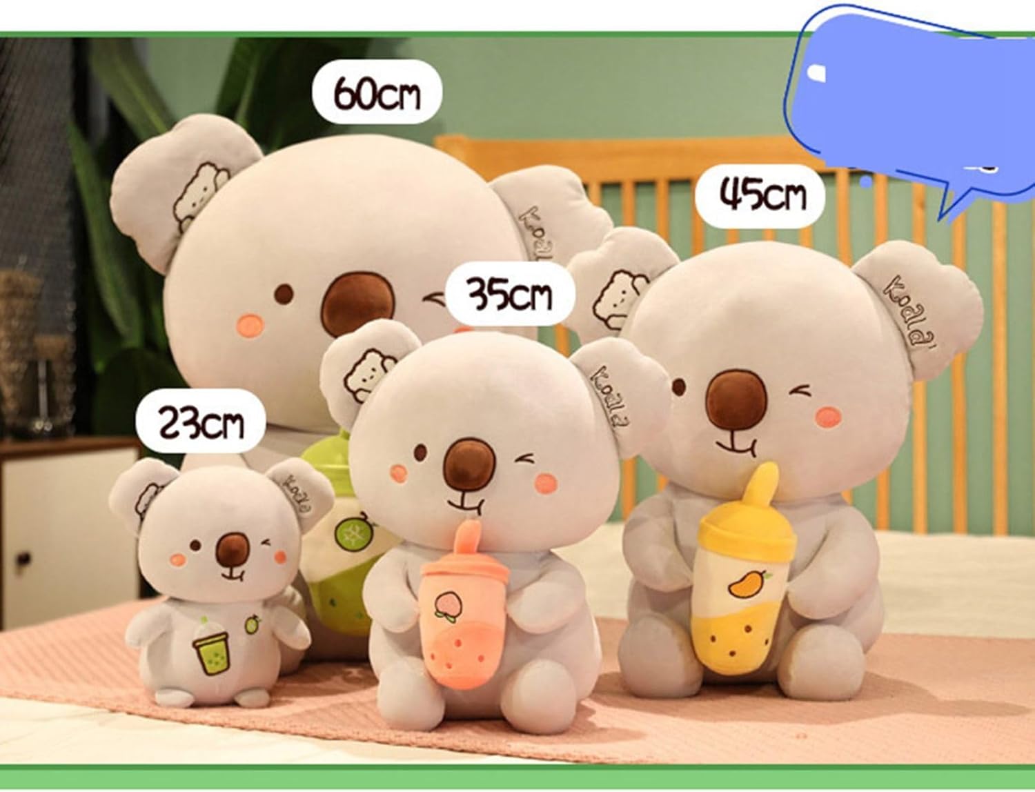 コアラぬいぐるみ 縫いぐるみ 抱き枕 萌え萌え 癒し系 ミルクティーコアラ もこもこ 可愛い やわらかい 快適 お祝い 誕生日 クリ