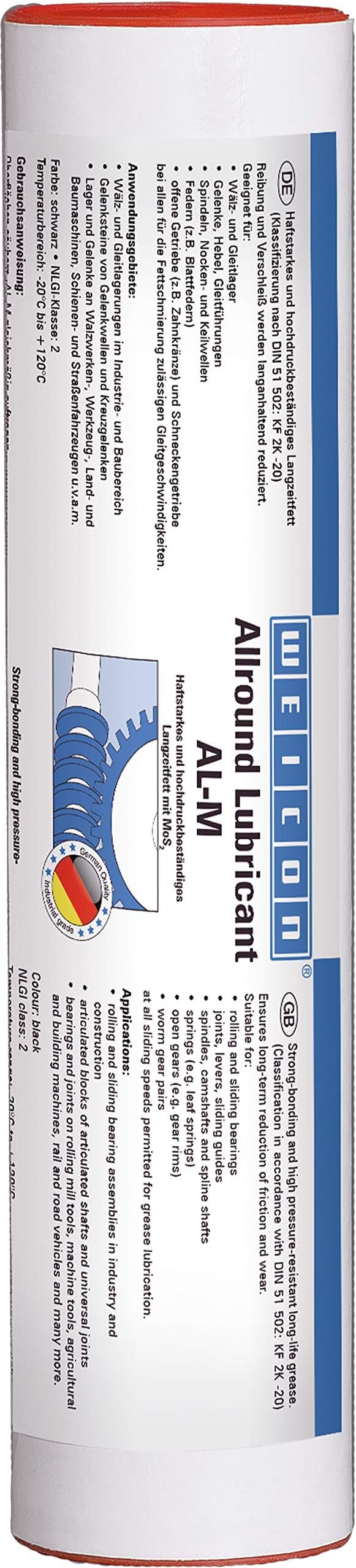 WEICON Allround-Lubricant AL-M | 400 g | High-performance & Long-term Grease with MoS2