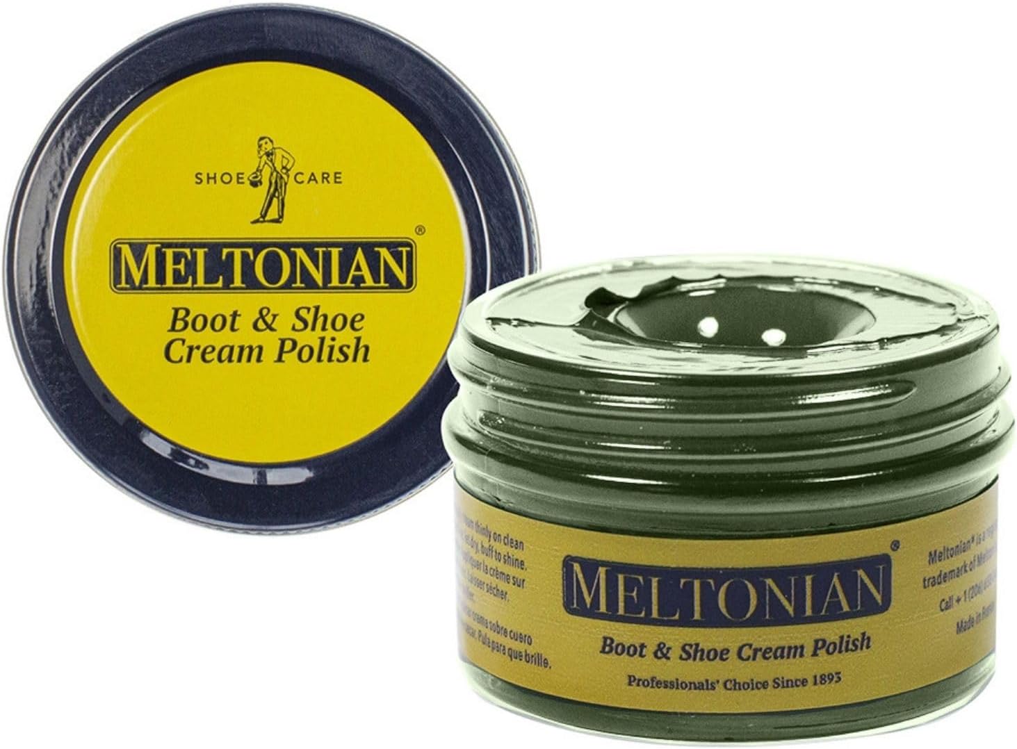 Cream Shoe Polish, Boot Polish, Leather Shoe Polish Oil Based with Beeswax, Restores and Protects, Over 60 Colors