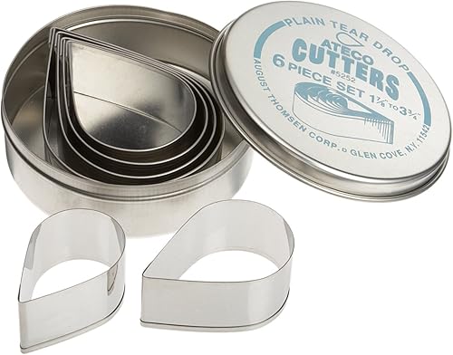 Miniatura 7 de Ateco 5205 moldes con bordes acanalados con diseño de pelota de fútbol americano en tamaños graduados Cuadrado Square