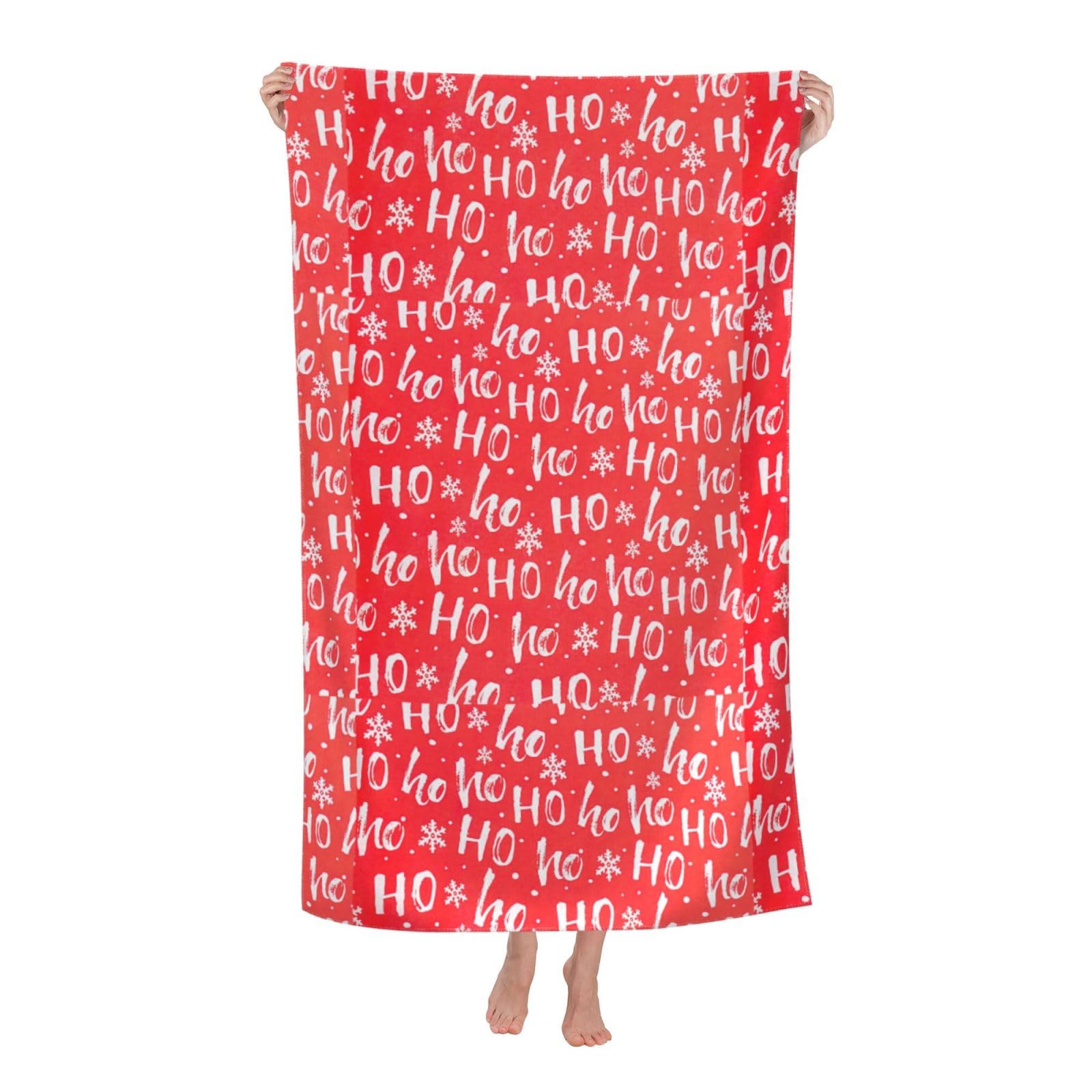 Cbaaghh Christmas Background Print Adult Beach Towels,Beach & Pool Towel,Beach Towels,Towels For Camping