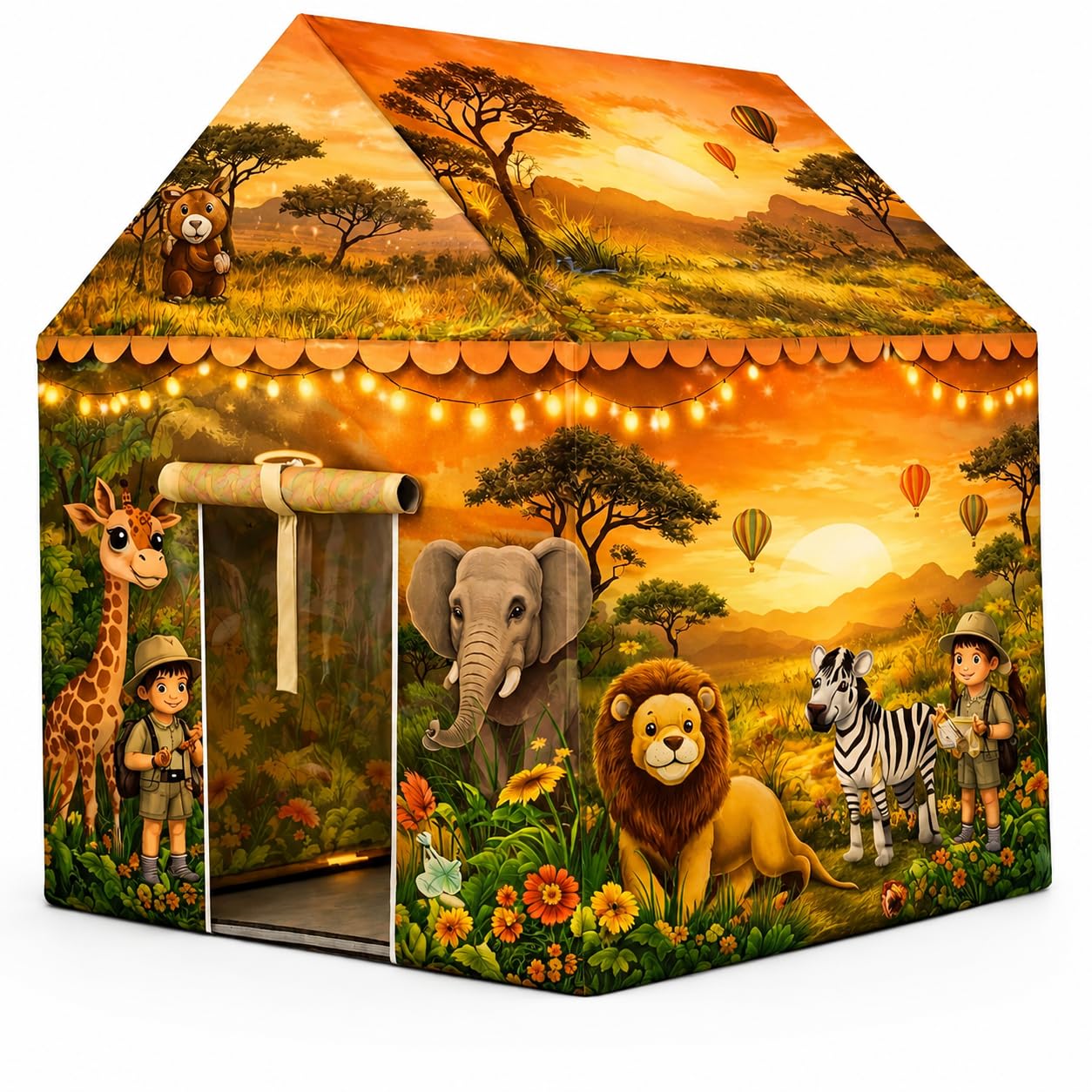 Colorful Kids Play Tent House for Boys & Girls Age 3-10 Years Lightweight Foldable Playhouse Indoor Outdoor Activity Shelter Portable Toy Castle for Bedroom Garden & Travel (Princess Tent House) — Amazon image 7