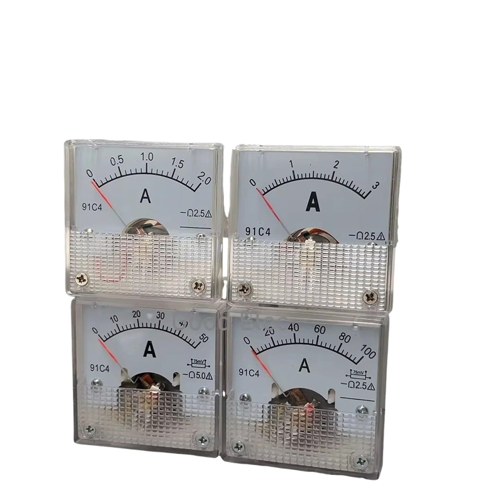 Voltmètre à aiguille CC 91C4-V 10A pour mesure précise de tension et courant continue