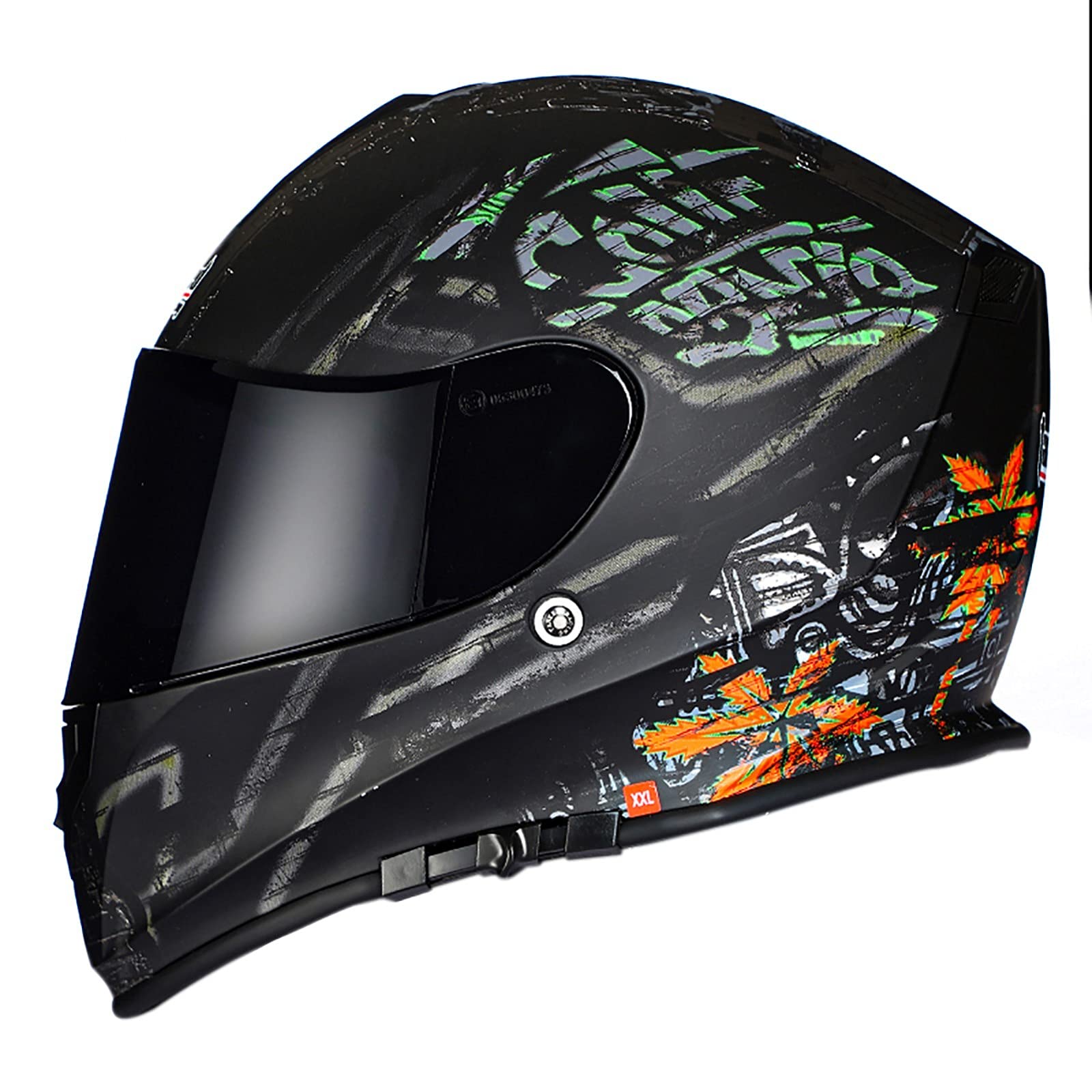 Casque moto intégral double visière anti-buée taille XXXL pour route et cruiser