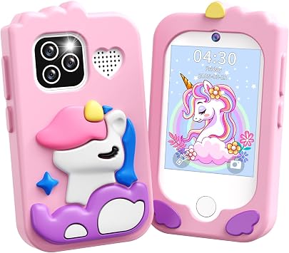 Kids Camera, Kids Smart Phone Toy Phone, Kids Digital Camera with Dual Camera, 2.8" Touchscreen, MP3 Player, 32GB Card, Toddler Christmas Birthday Gift for Girls Boys Age 3 4 5 6 7