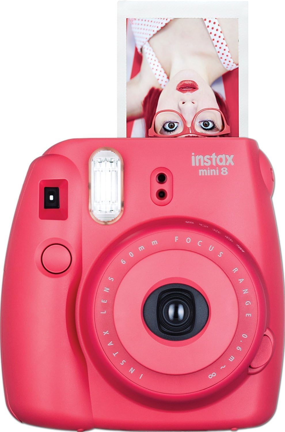 Fujifilm instax mini 8 Camera, 1/60 sec Shutter Speed, 62x46mm Picture Size, Raspberry
