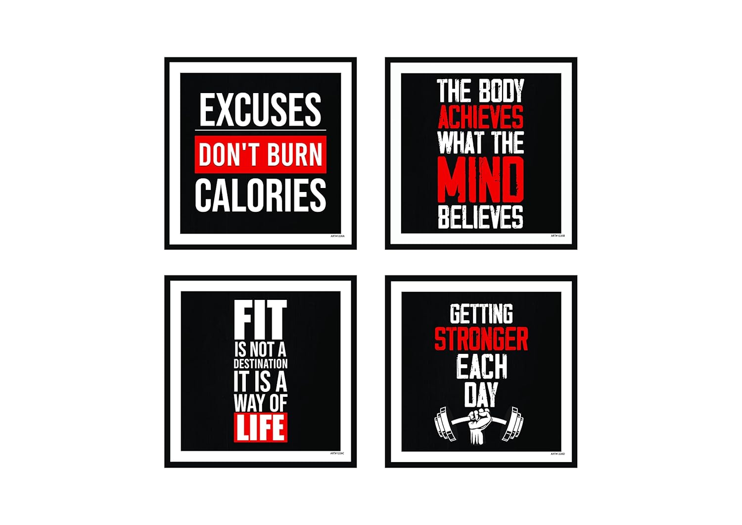 BE FIRST Gym Motivational Posters for Home Gym Decor, Motivational Gym Posters for Wall, Gym