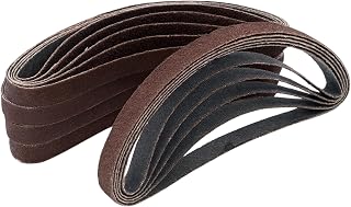Kwick Cut+ 20x520mm Sanding Belts – 25pcs (5pcs Each Grit: P60, P80, P120, P180, P220) | Abrasive Belt for Belt Sanders, Metal Polishing, Wood Sanding, Rust Removal & Surface Finishing