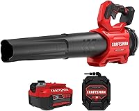 CRAFTSMAN V20 RP Cordless Leaf Blower Kit: Brushless Motor, 110 MPH, 410 CFM Boost, 5.0Ah Battery & Charger (CMCBL730P1)