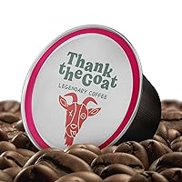 Vista 4 de Thank the Goat Gourmet - Cápsulas de café recién tostadas, tostado oscuro, compatibles con cafeteras Keurig 2.0 K-Cup, de Huila, Colombia, 24