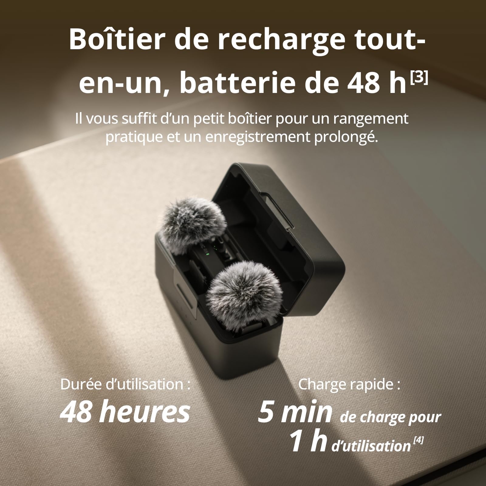 Bundle of DJI Mic Mini (2 TX + 1 RX + Boîtier de Recharge) + Adaptateur pour téléphone Mobile (Lightning), Ultra-léger, Audio de HQ, 48 h d’Utilisation, Microphone sans Fil pour iPhone, vlog