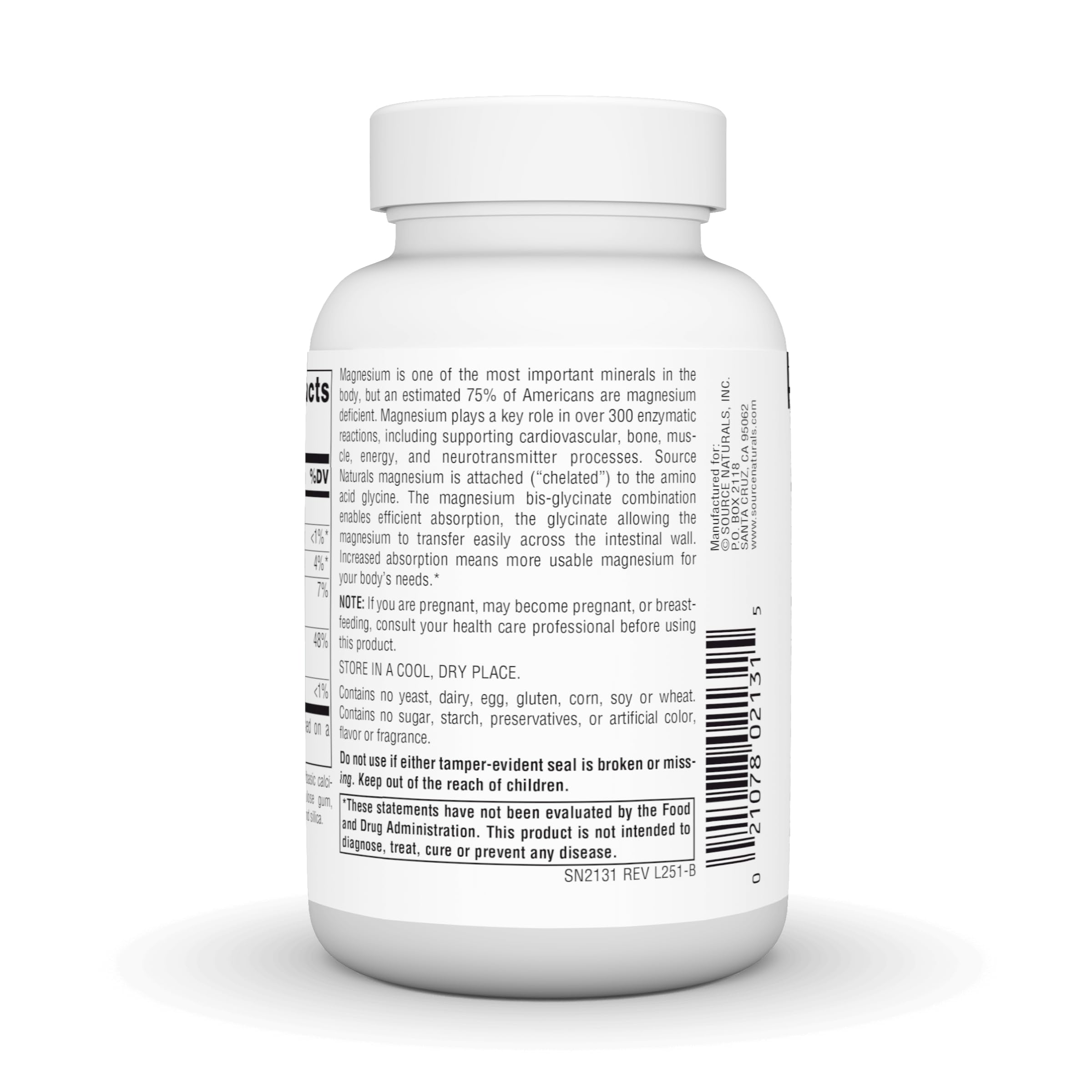 Source Naturals, Magnesium Bis-Glycinate - 60 Tablets — Amazon image 4