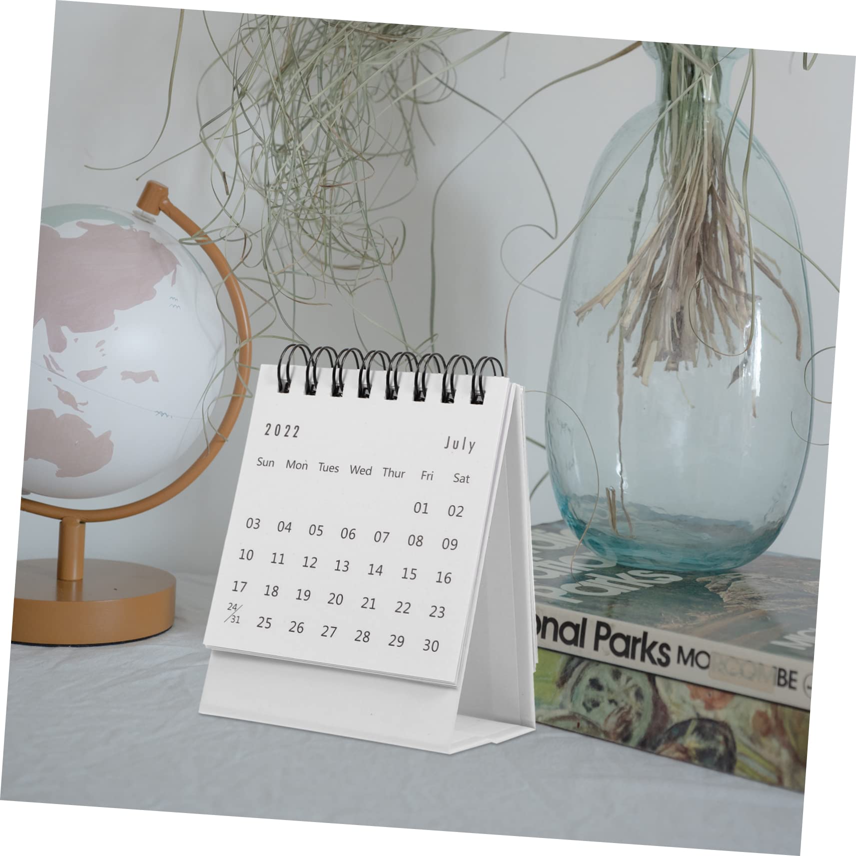 Tofficu 8pezzi Mini Scrivania Design e Planner Mensile Per e Scuola Decorazione Aggiornamenti Regolari Date