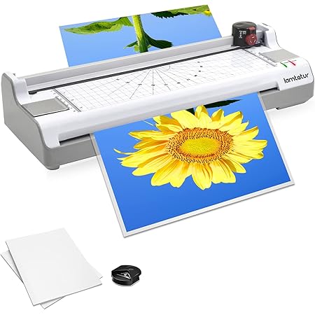 7 in 1 Laminator, Laminator Machine for A3/A4/A6, Laminator Machine with Laminating Sheets 70pouches for Office Home School Use,Paper Trimmer, Corner Rounder Hot &Cold.