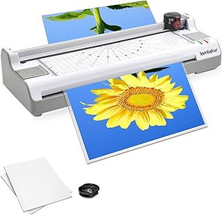 7 in 1 Laminator, Laminator Machine for A3/A4/A6, Laminator Machine with Laminating Sheets 70pouches for Office Home School Use,Paper Trimmer, Corner Rounder Hot &Cold.