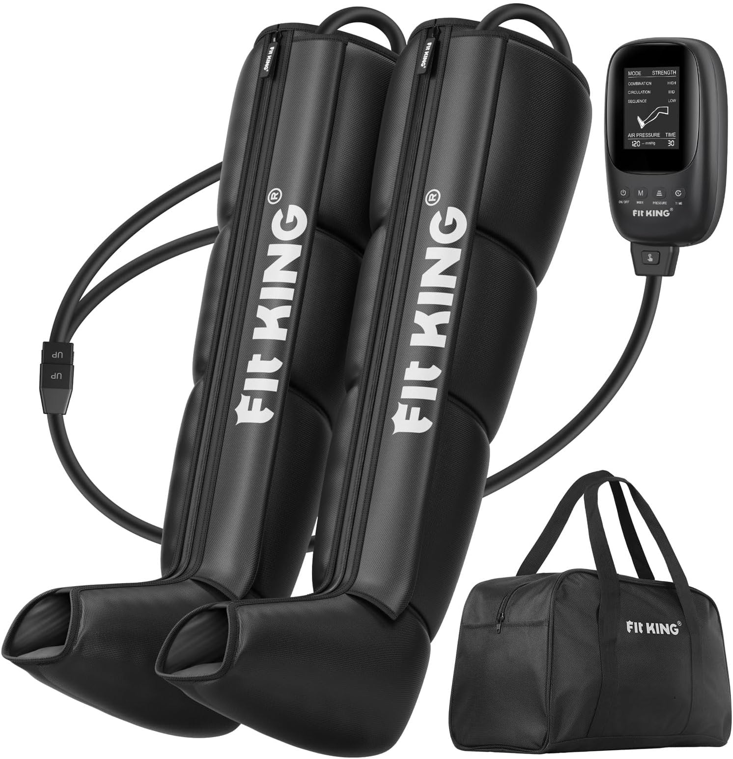 Air Compression Recovery System,Dynamic Pressure for Circulation Improvement and Fast Recovery,Sequential Massage Boots for Athletes (Large)