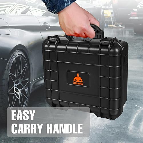 Miniatura 8 de Funda rígida de 14 x 11.5 x 6.5 pulgadas, funda protectora portátil impermeable para cámara con espuma personalizable, uso de drones, cámara,