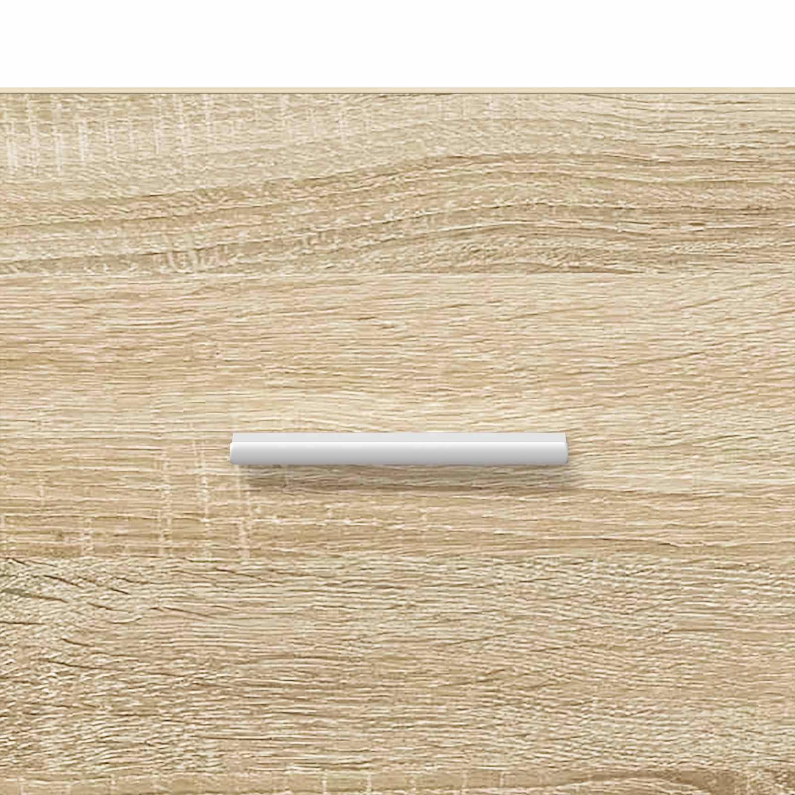 Mobile TV in rovere Sonoma, 71,5 x 33 x 47 cm, con 2 cassetti e 2 ripiani, tavolino basso per soggiorno, gaming, home theater, salvaspazio con spazio per supporti multimediali