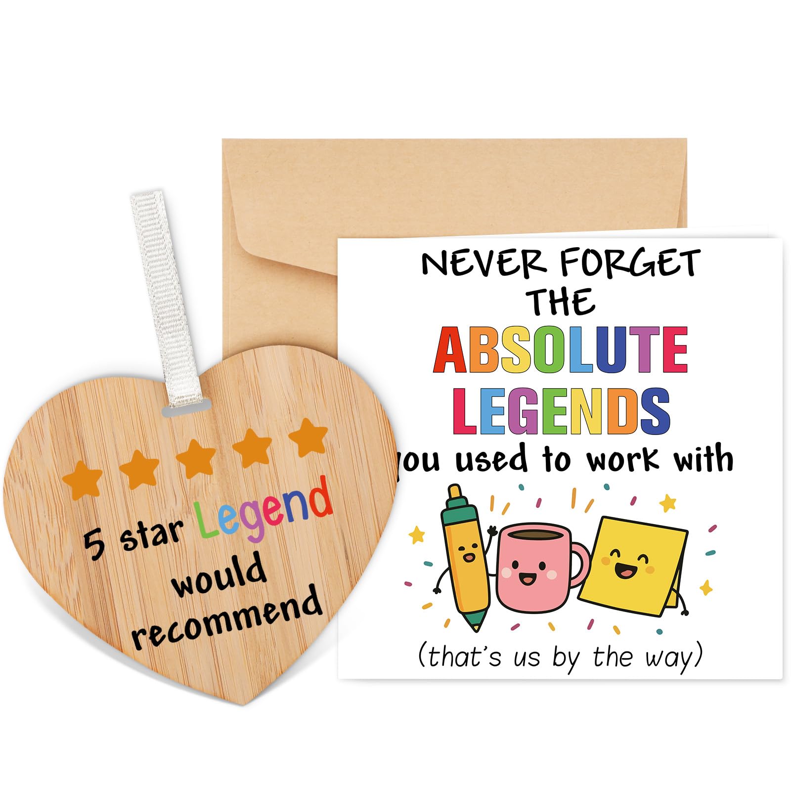 Tulolvae Leaving Card for Colleague Women, Funny Farewell Gift Coworker Men — image 1