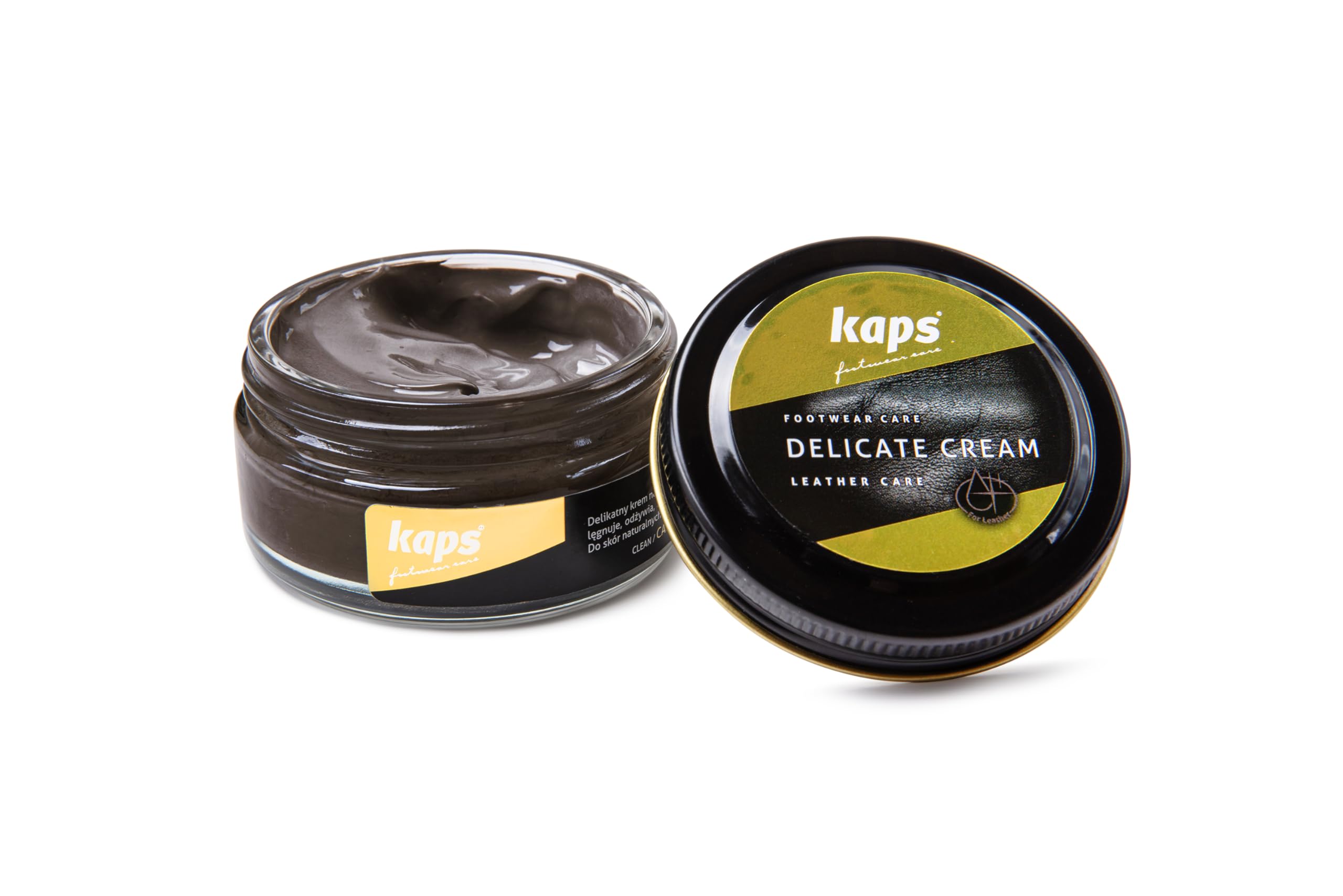 Kaps Leather Shoe Cream - Shoe Care Polish and Colour Conditioner | Refreshes Appearance | For Boots, Handbags, Furniture | Intensive Leather Care and Nourishing | 70 + Shades 50ml — view 69