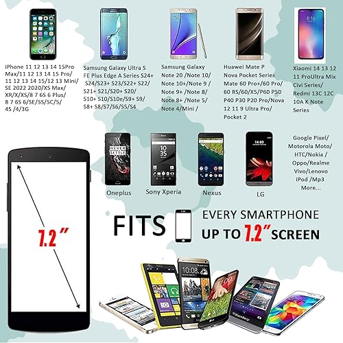 Miniatura 4 de Soporte para teléfono celular para correr, brazalete para iPhone 16, 15, 14, 13, 12, 11 Pro Max, Xs 16e Xr X Plus, Galaxy Ultra S25, bolsa de