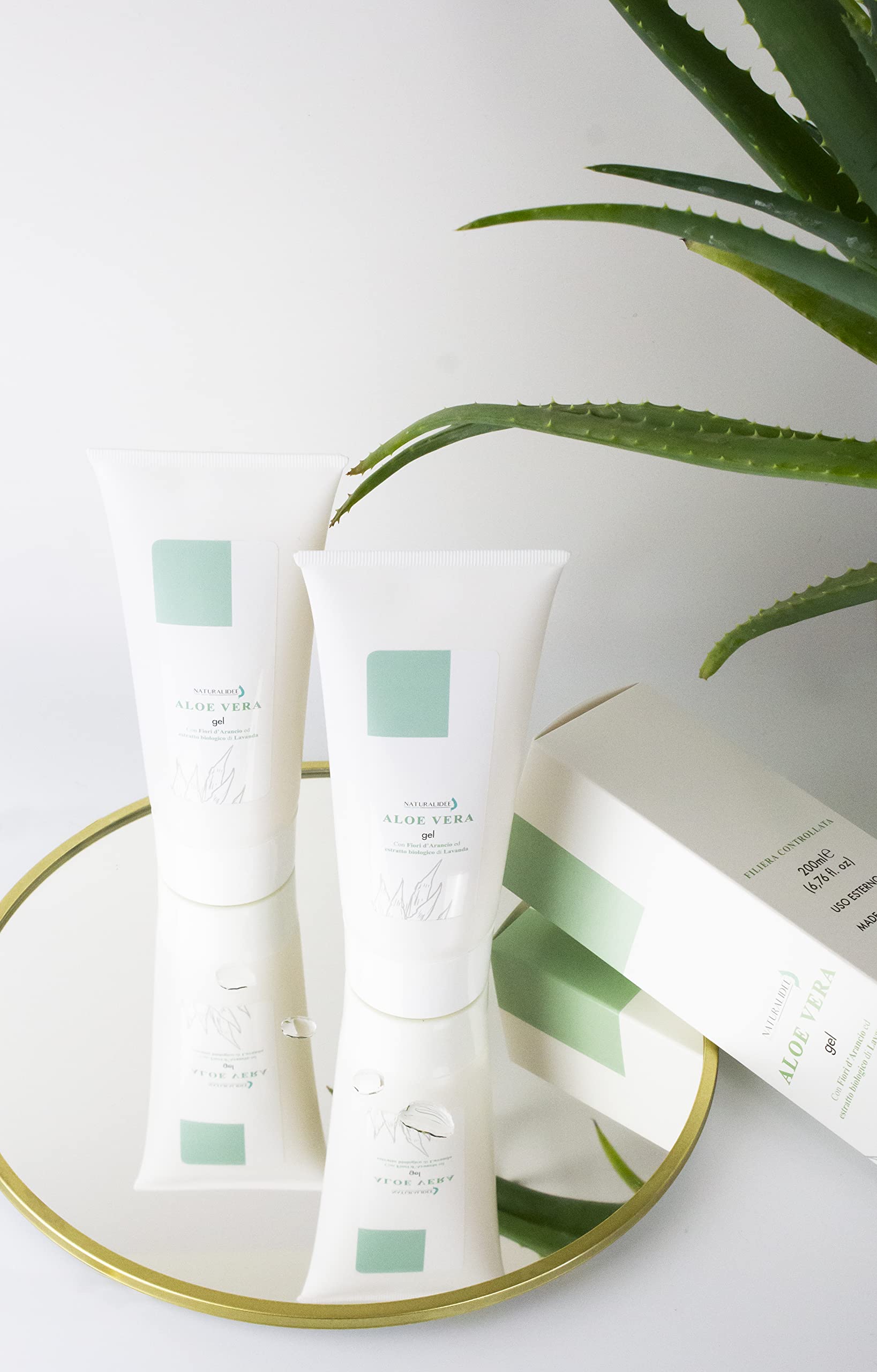 Aloe Vera Gel | Pelle Idratata e Lenitiva | Agente Protettivo per Pelle Sana e Radiosa | Formula Potente