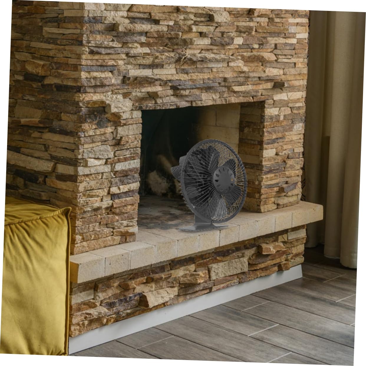 Amosfun Kaminofenventilator Wärmebetriebener Ofenventilator Für Kamin Energieeffizient Und Sicher