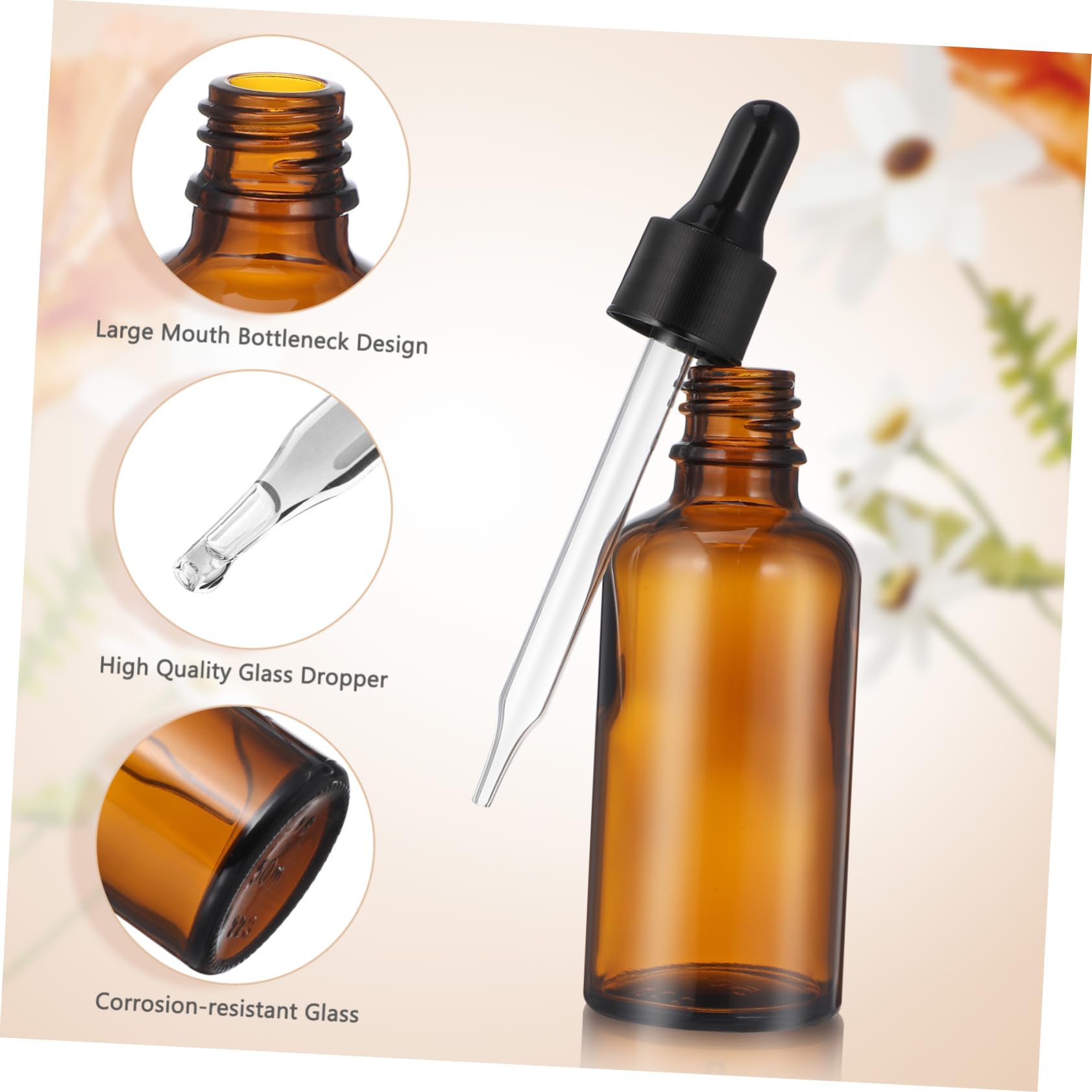 12stücke Glasflaschen für Ätherische Öle Kleine Parfümflakons für Damen Flaschen mit Pipette für Reise-sets oder Proben
