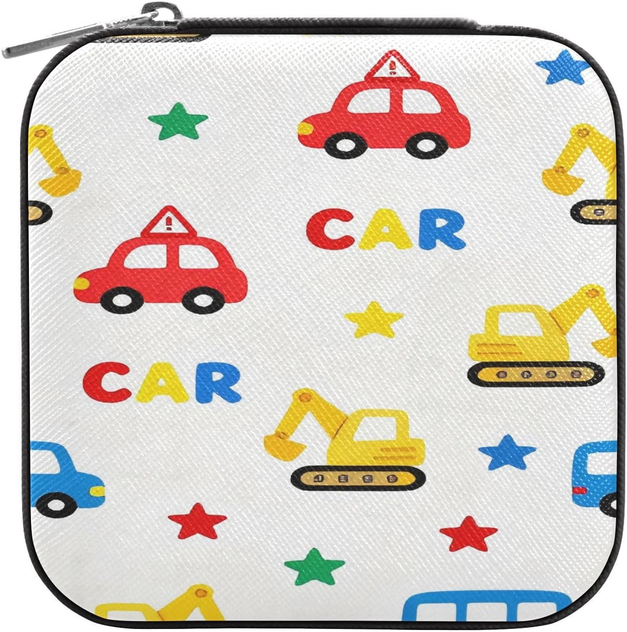 Mini Jewelry Travel Case Cartoon Color Car Mini Storage Organizer for Ladies