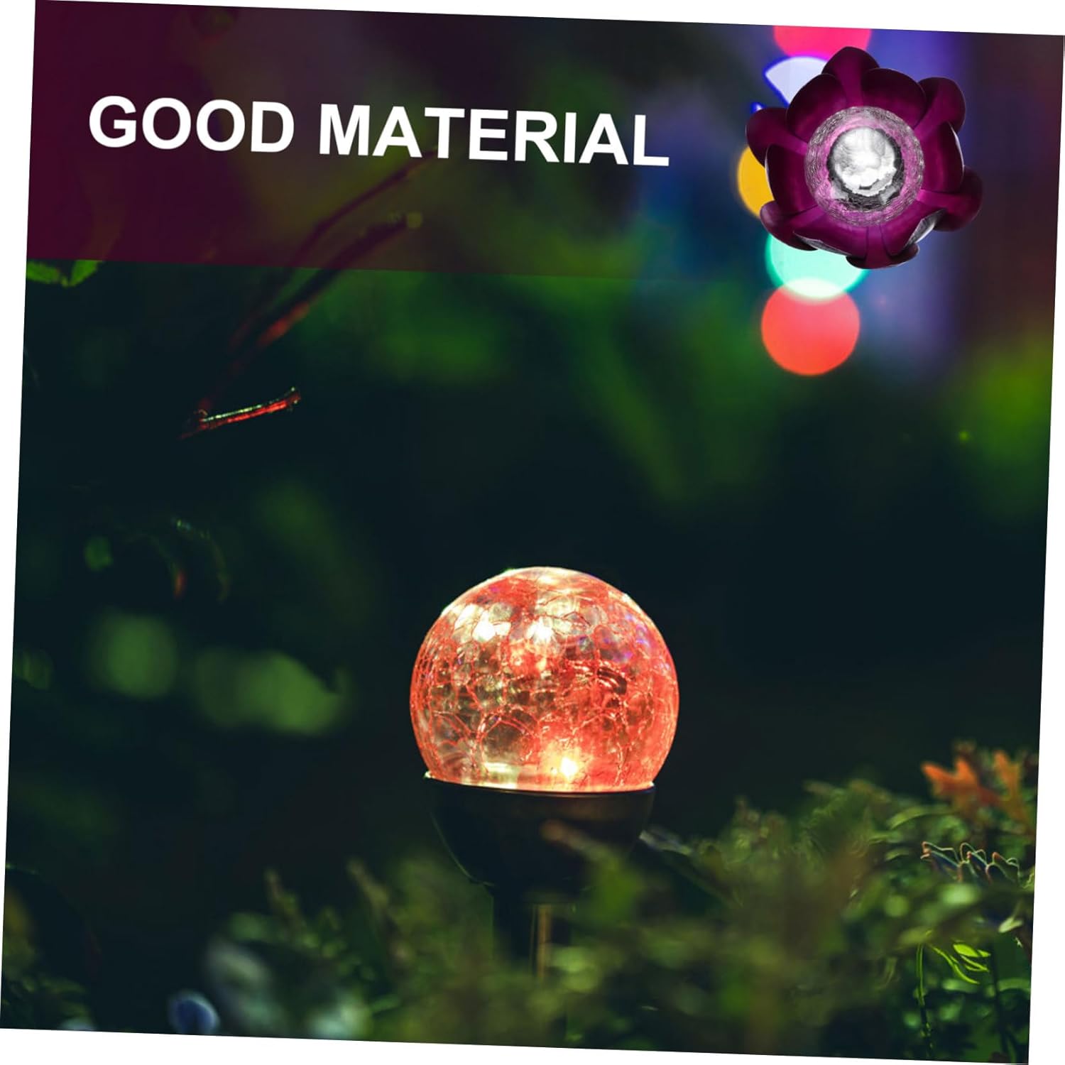 Mipcase 1pc Solar Lotus Light Floating Decorative Lamp for Pool and Garden Solar-Powered Easy to Use Elegant for Outdoor Spaces