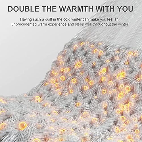 Miniatura 7 de FDISDIFH Fluffy Plush Velvet Duvet, Super Warm Faux Lamb Fleece Quilt, Double-Sided Velvet Comforter Core, Cashmere + Milk Velvet Double Fabrics,
