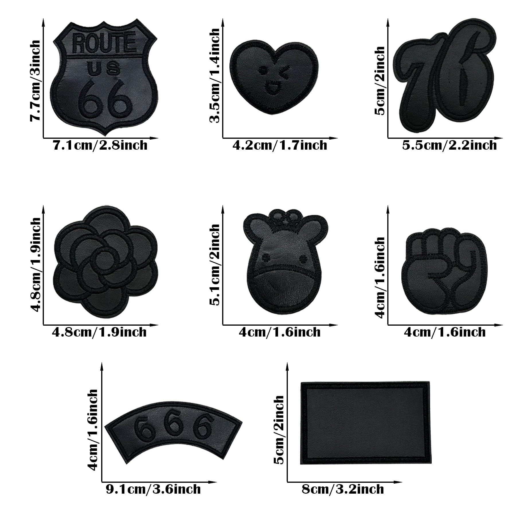 Krilucly Lot De 16 Patchs Et Thermocollants Pour Enfants à