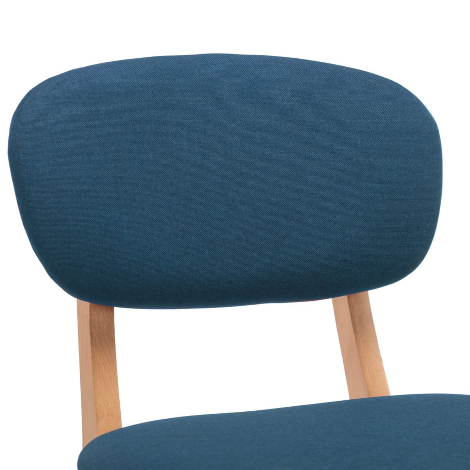 Homgoday Taburetes de bar, 2 unidades, azul de tela, silla de oficina, silla de oficina, silla de escritorio para salón o dormitorio