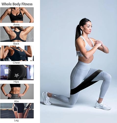 Miniatura 3 de Bandas de ejercicio de resistencia, bandas de ejercicio para fitness en casa, estiramientos, entrenamiento de fuerza, yoga, pilates, entrenamiento