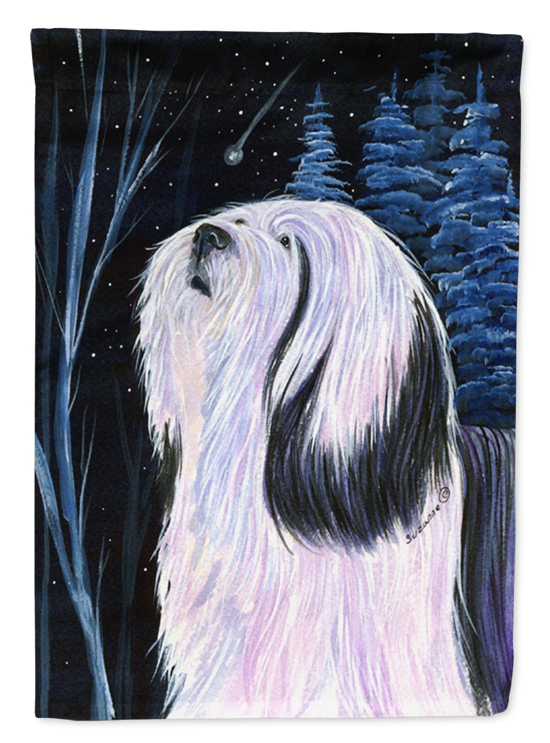 Tibetan Terrier Flag Garden Size de Caroline's Treasures aux couleurs éclatantes
