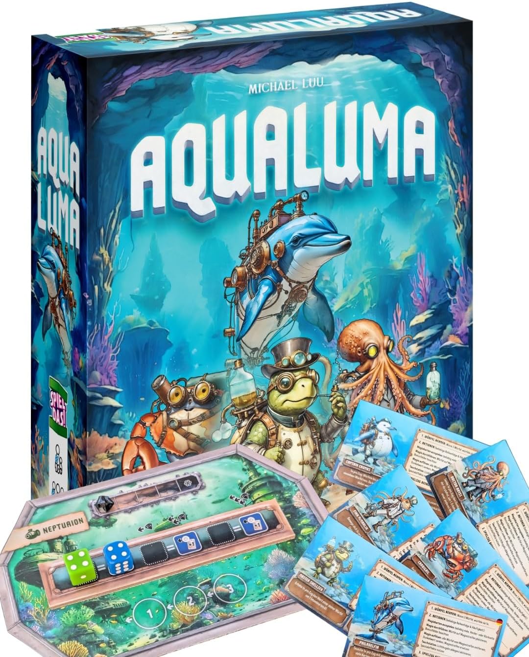 Aqualuma Cooperative Dice Insert Game. 1-4 People from 10 Years