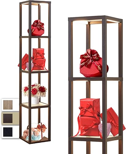 FENLO Estante de exhibición de cristal de lujo de 66 pulgadas con lámparas LED regulables estantes de vidrio resistentes para dormitorio gabinete de disponible en Yaxa Colombia