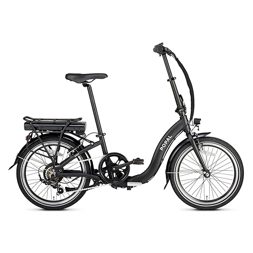 E-Folt 1.0 20 Inch 20 cm Unisex 6V V-Brakes Zwart