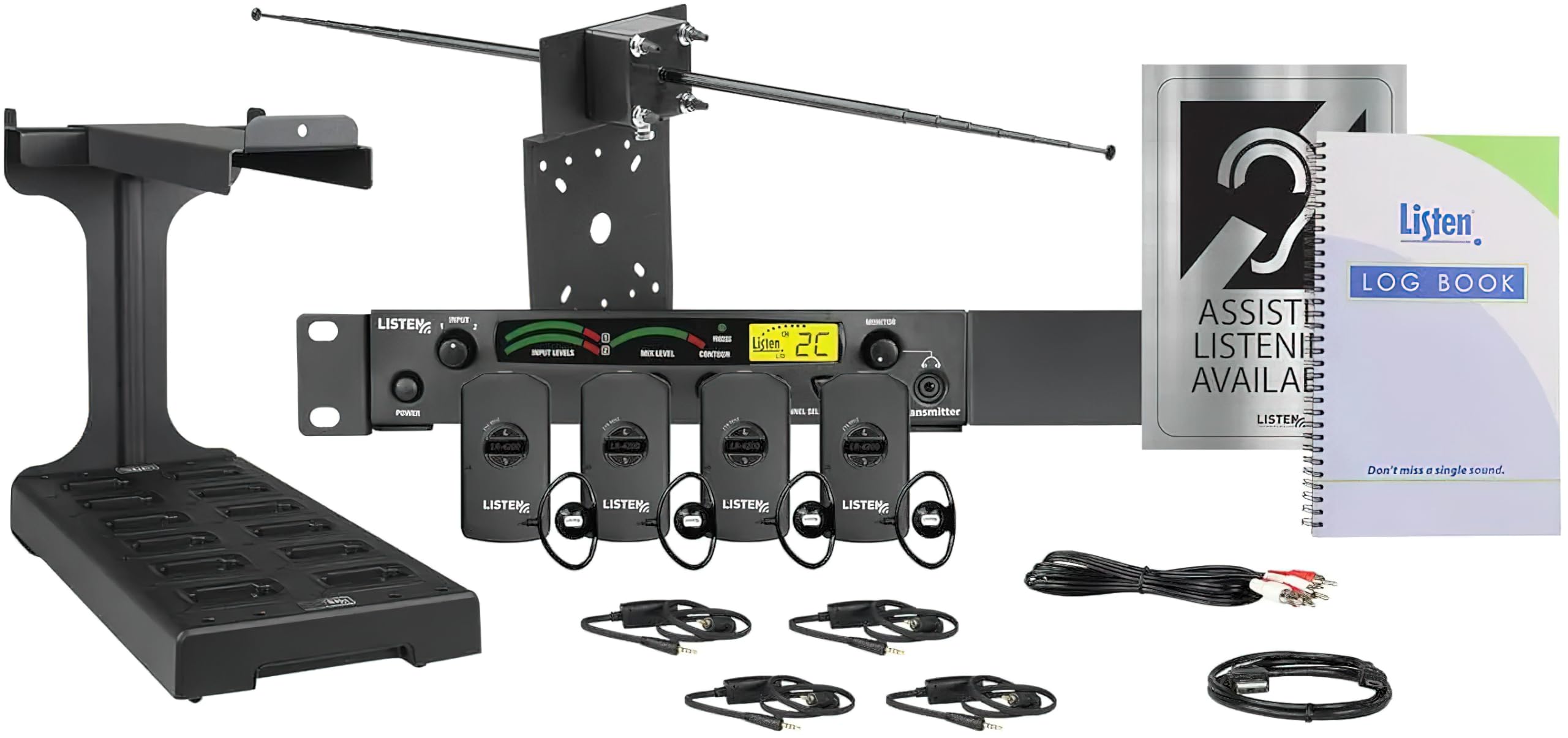 Listen Technologies LS-70-216 Listen iDSP Prime Level IV Stationary RF System, 216 MHz; Coverage Up to 3000 ft for Larger Venues; Easy to Install and Configure for Any Permanent Installation